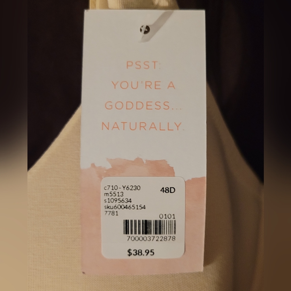 Lane Bryant Cacique Cotton Lightly Lined Full Coverage Bra NWT Beige - Picture 3 of 5